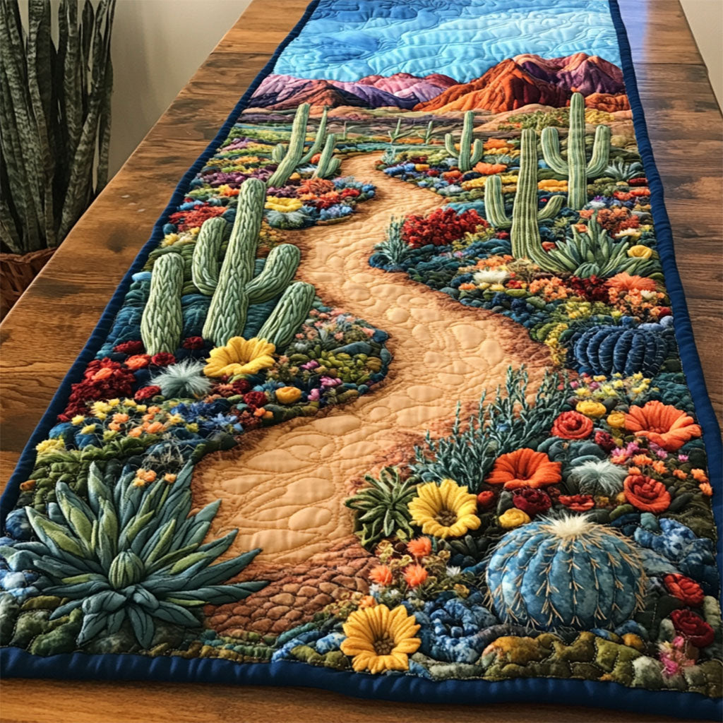 Cactus Desert Harmony  WY2204007CL Quilted Table Runner