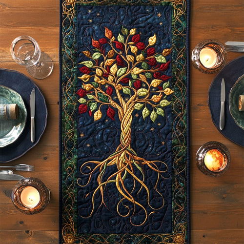 Celtic Tree Life WY0605018CL Quilted Table Runner