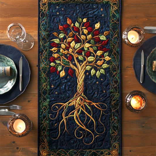 Celtic Tree Life WY0605018CL Quilted Table Runner