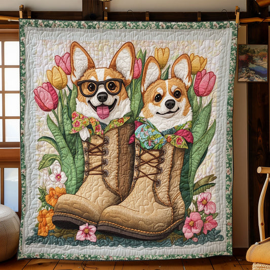 Happy In Flower Boot CP1804133CL Quilt
