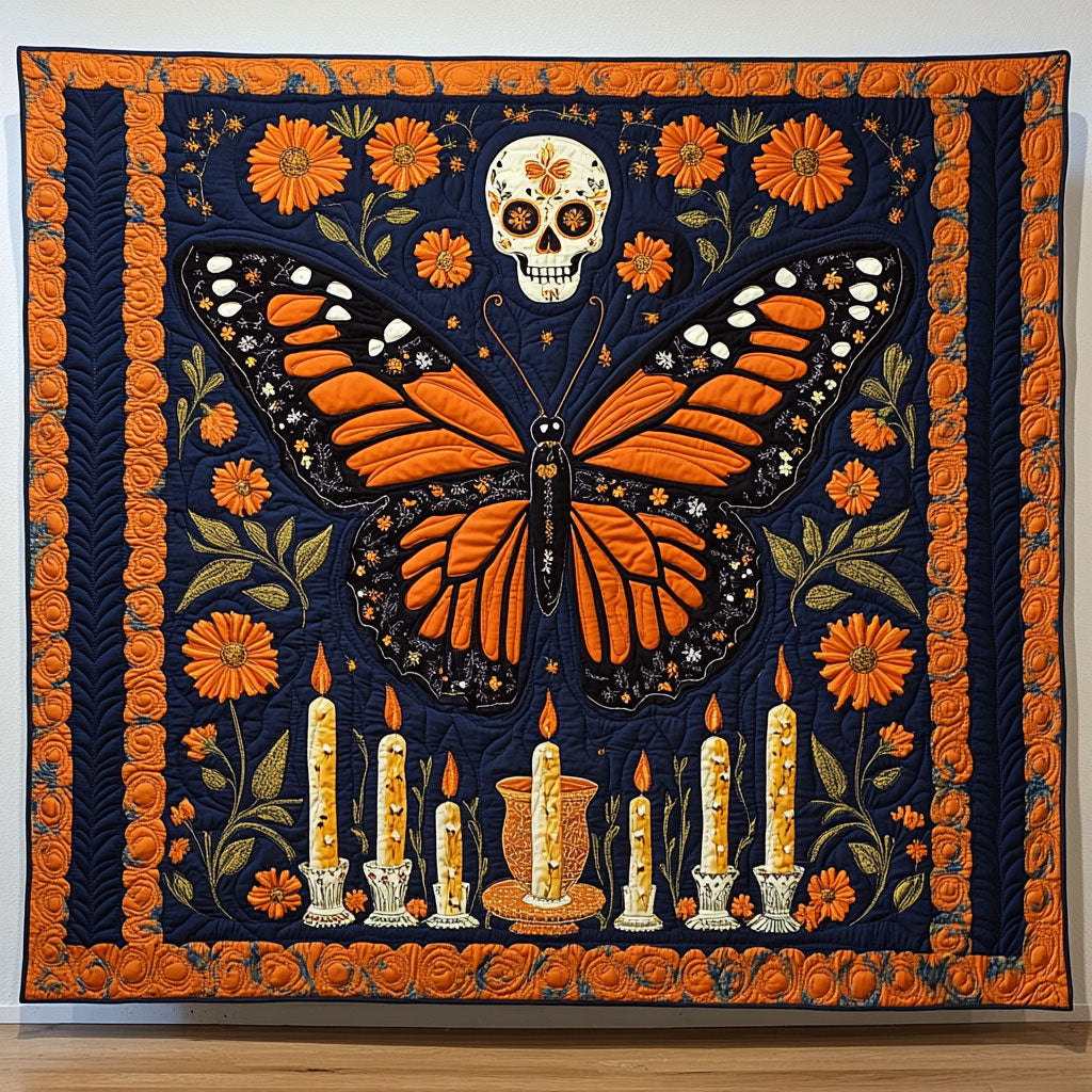 Butterfly Candle Night CW0910037CL Quilt