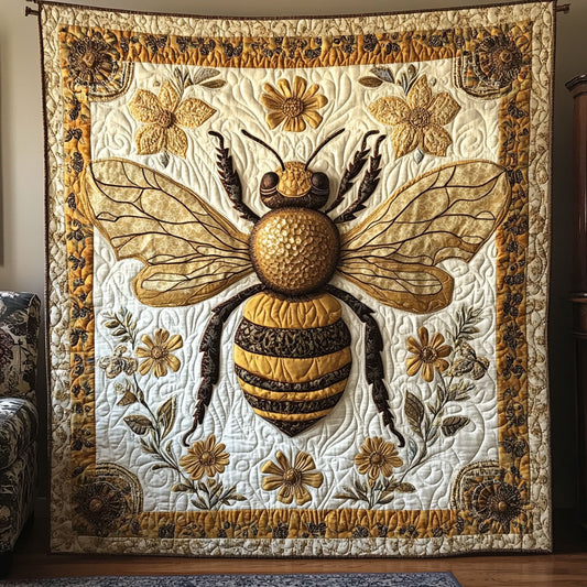 Luxury Golden Bee CQ2805021CL Quilt
