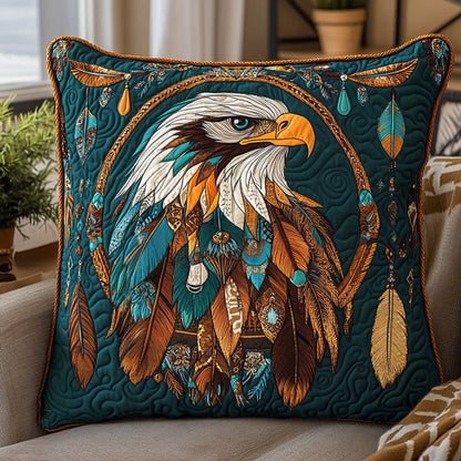 Tribal Bald Eagle CW0901042CL Quilt Pillow Case