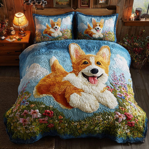 Happy Corgi CW0108024CL Duvet Cover Set
