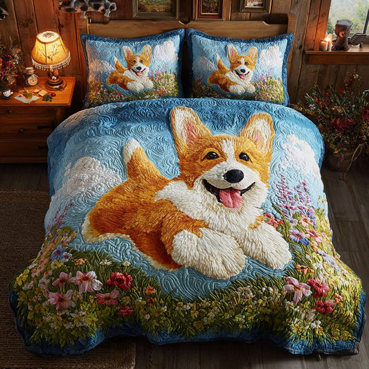 Happy Corgi CW0108024CL Duvet Cover Set