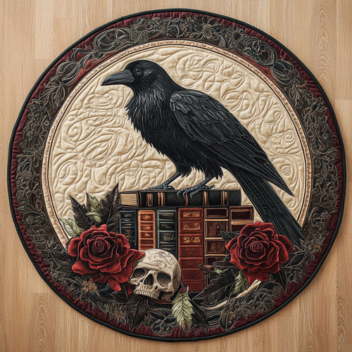 Mystic Raven CW0901084CL Quilted Round Mat