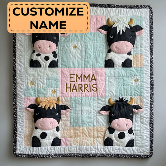Baby Cow CW3107007CL Personalized Baby Quilt