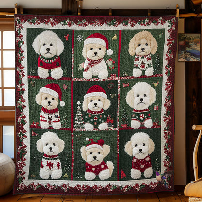 Bichon Frise Snowy Delights WN0511018CL Quilt