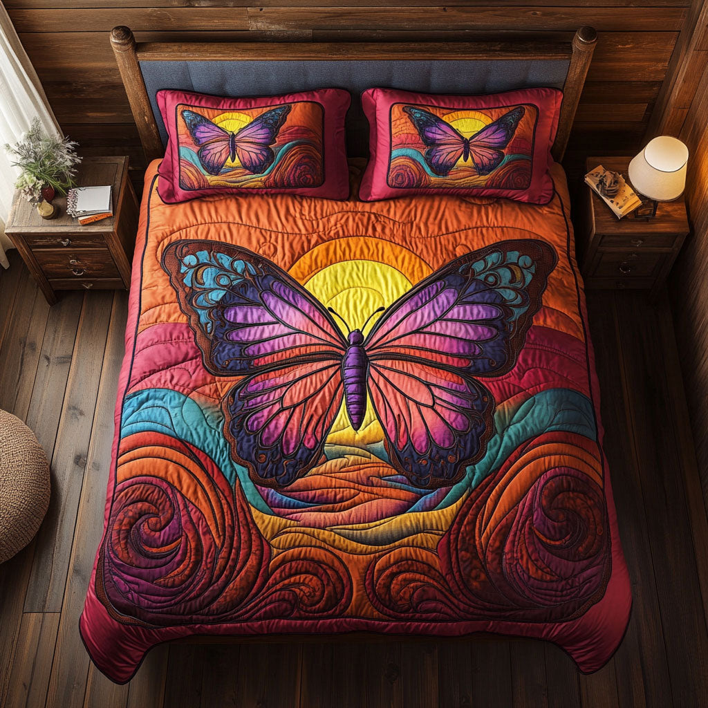 Sunset Butterfly WJ0301034CL Duvet Cover Set