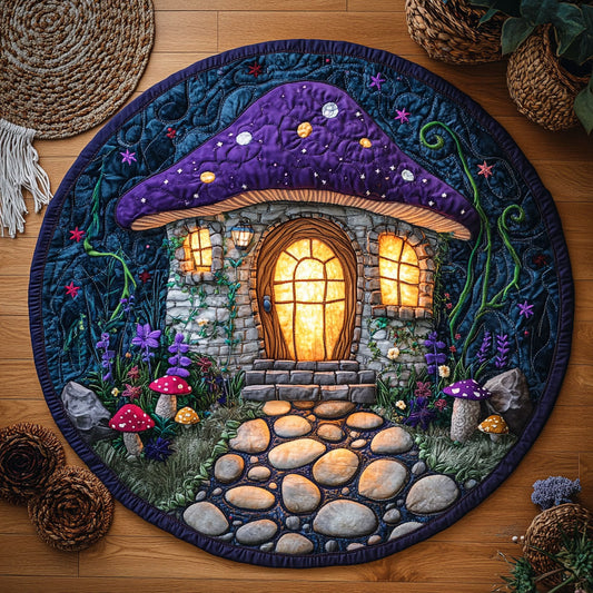 The Enchanted Cottage WY3107068CL Quilted Round Mat