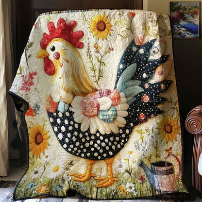 Chicken Charm WJ3112008CL Quilt