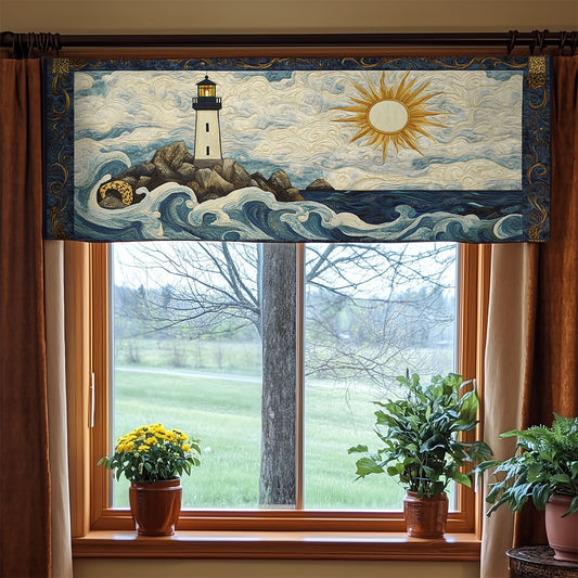 Lighthouse Ocean WX0905029CL Quilted Valance