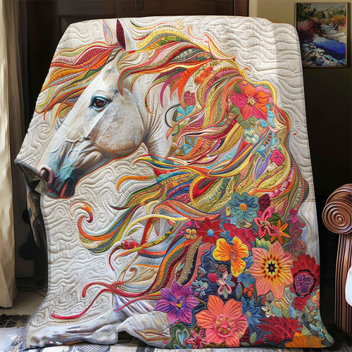 Flower Horse WJ0712016CL Quilt