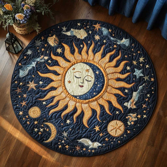 Boho Celestial Dreams WN0504002CL Quilted Round Mat