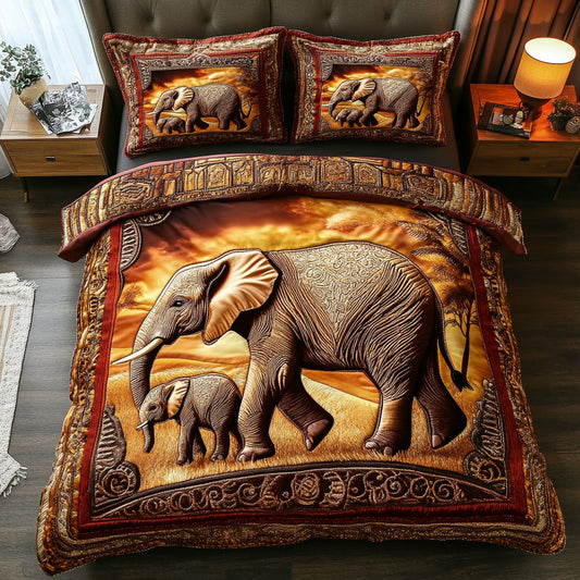 Forever Elephant Hug WN0910035CL Duvet Cover Set