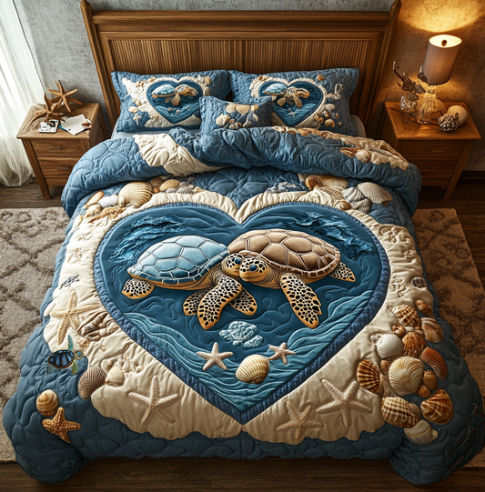 Couple Sea Turtle YR212003CL Duvet Cover Set