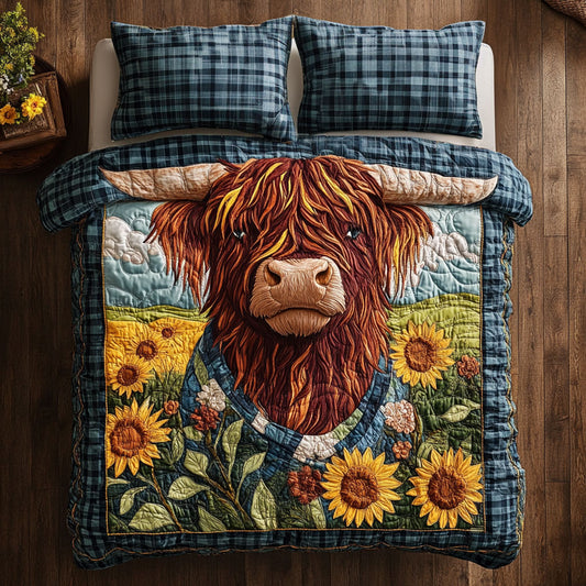 Highland Cow Meadow WN1707032CL Duvet Cover Set