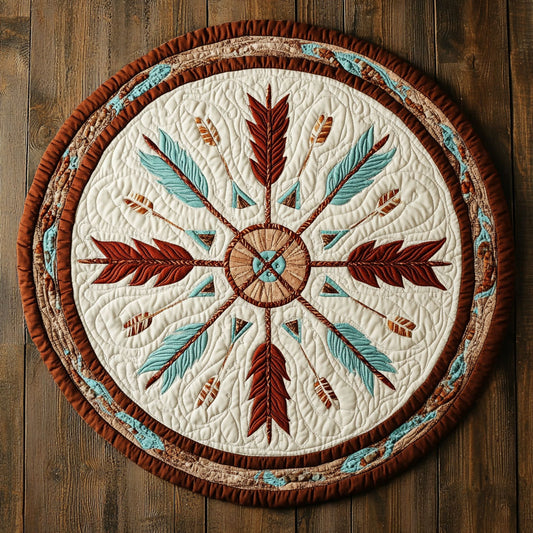 Native Wind Flow WN1407071CL Quilted Round Mat