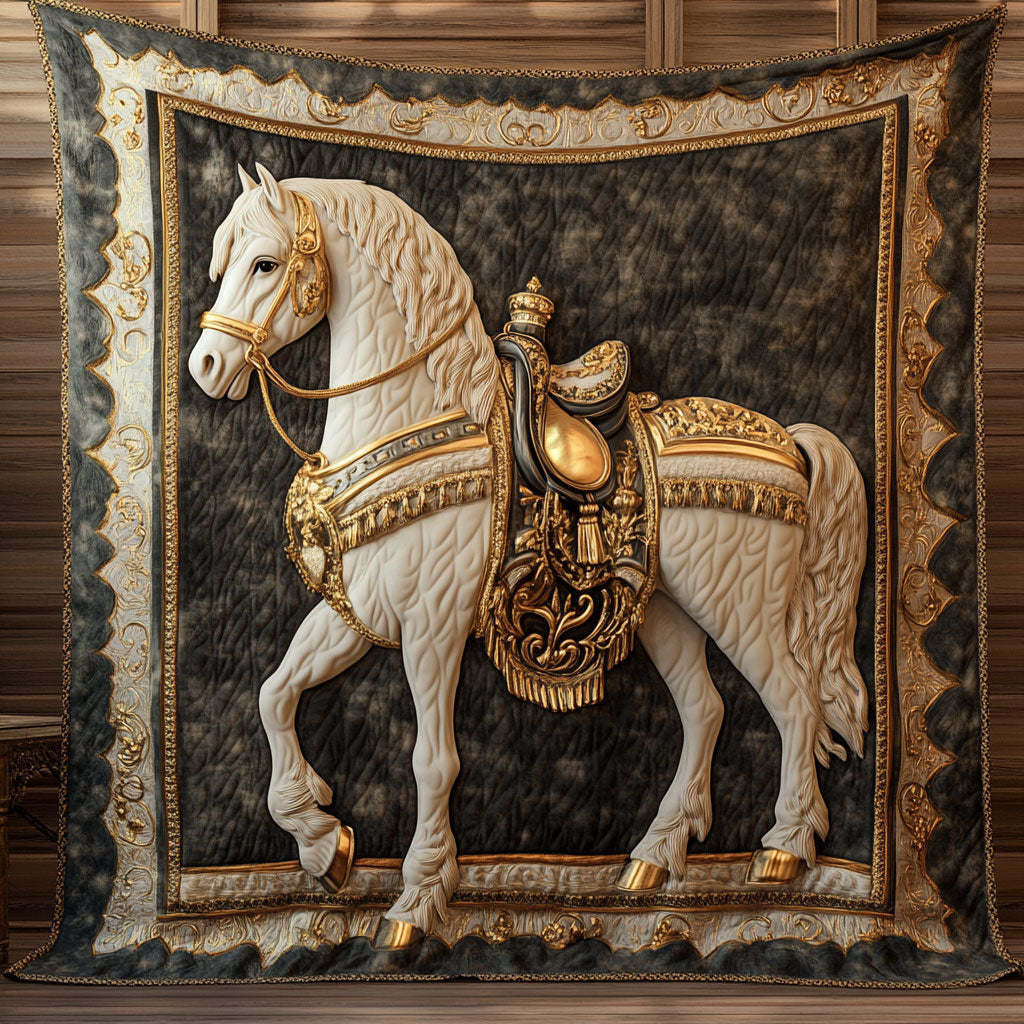 Royal White Horse CP2004157CL Quilt