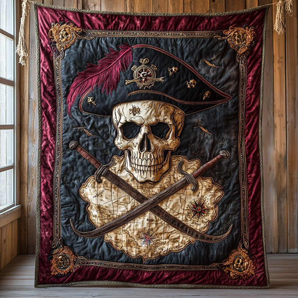 Skull Pirate CW2507048CL Quilt