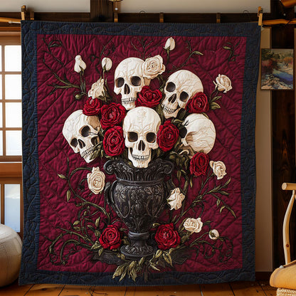 Skull In Bloom WN1404072CL Quilt