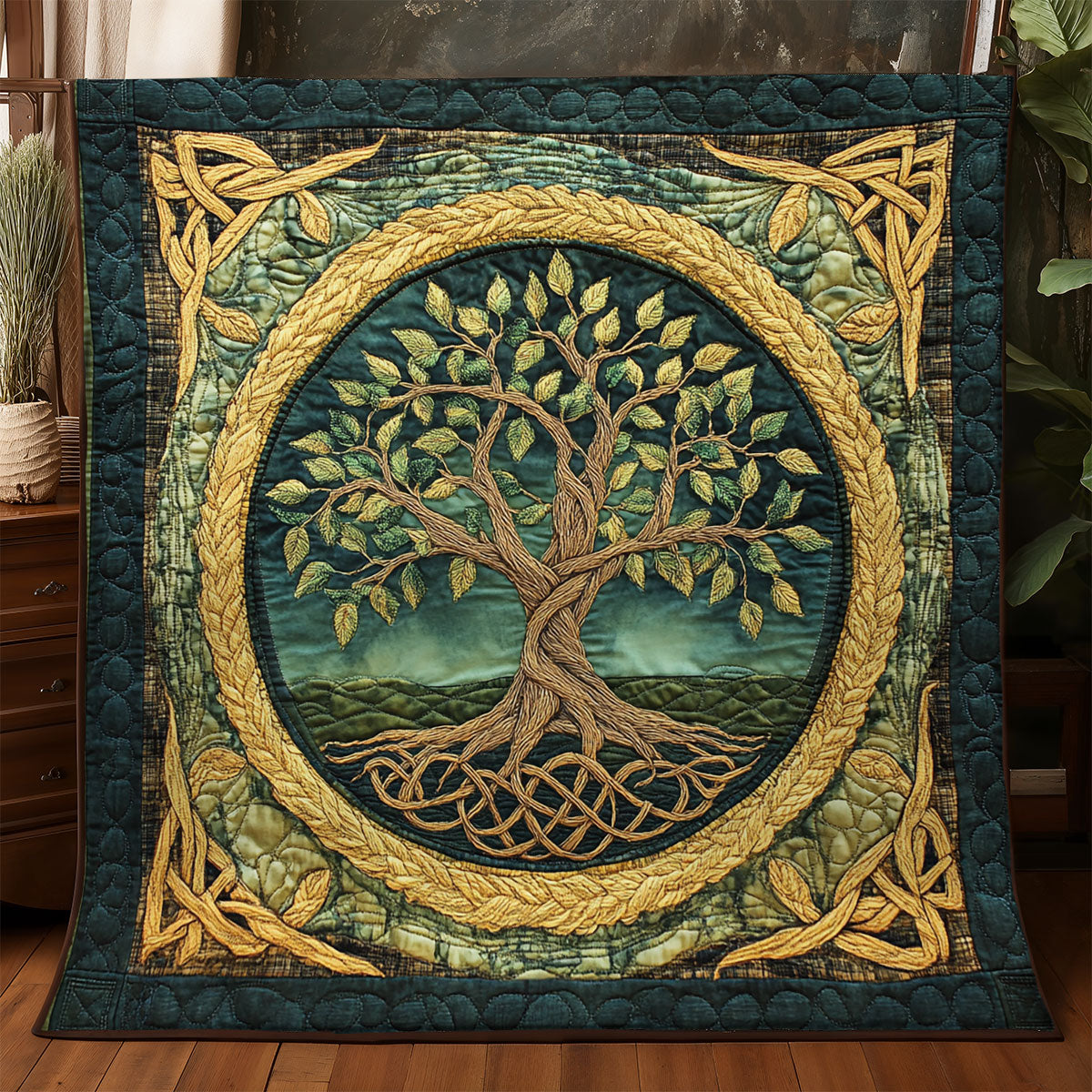 Celtic Tree WX0805011CL Quilt