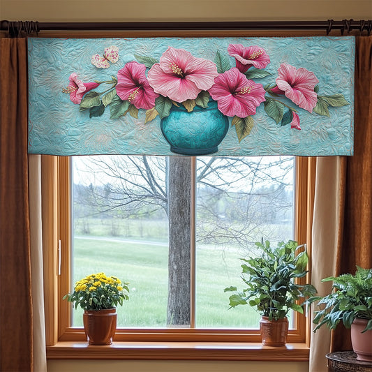 Hibiscus Breeze WN1906044CL Quilted Valance