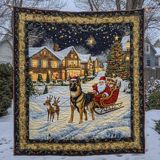 German Shepherd Christmas WT2610025CL Quilt