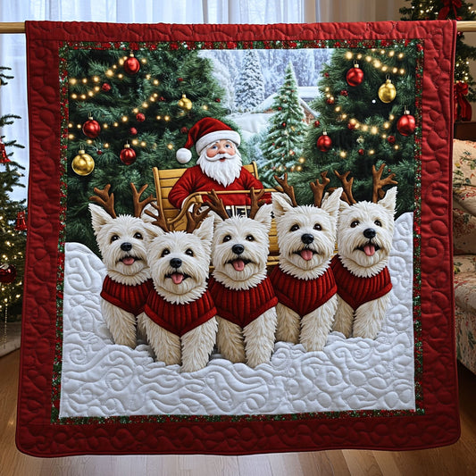 Festive Terriers KL1211007CL Quilt