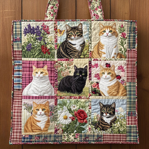 Sunflower Cat WN0611101CL Quilted Tote Bag