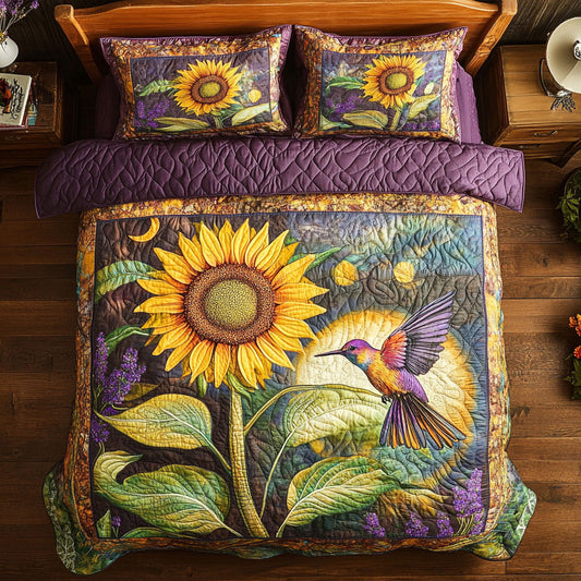 Hummingbird And Sunflower WY2001033CL Duvet Cover Set