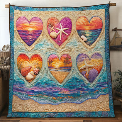 Seaside Hearts WN1004047CL Quilt