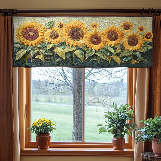 Celestial Sunflower WX2003087CL Quilted Valance