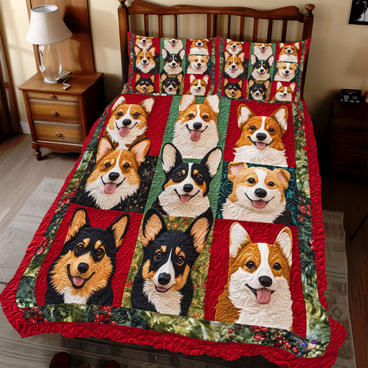 Corgi Cozzy Christmas WP2211015CL Duvet Cover Set