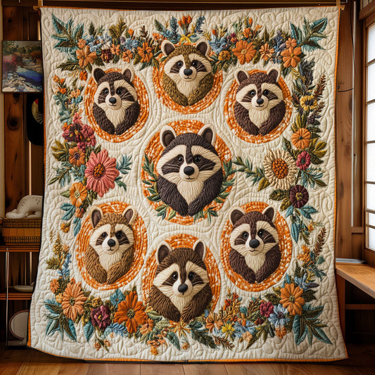 Cute Raccoon WY2702051CL Quilt