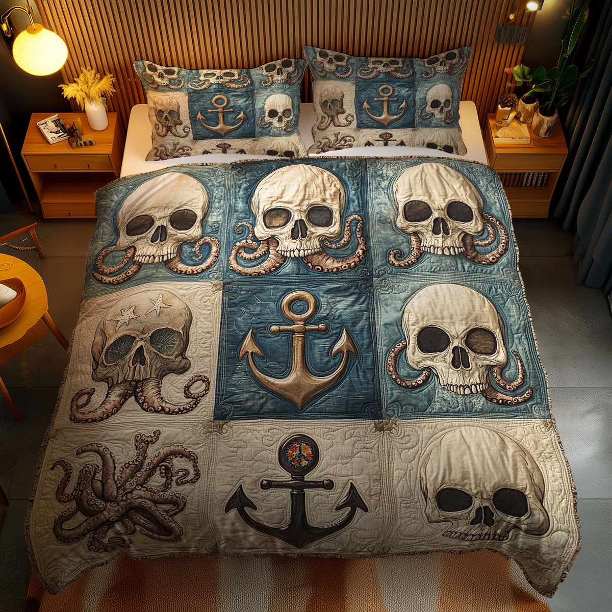 Skull Seas WN2311037CL Duvet Cover Set