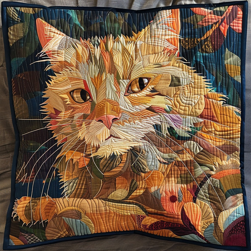 Patchwork Funny Cat WP1905068CL Quilt Pillow Case