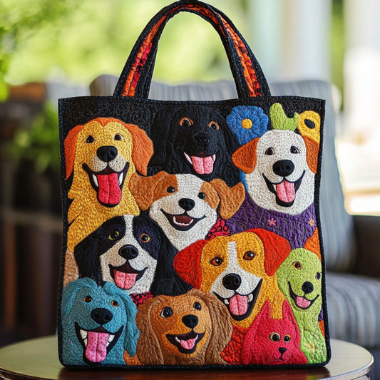 Cheerful Hound XR0210010CL Quilted Tote Bag