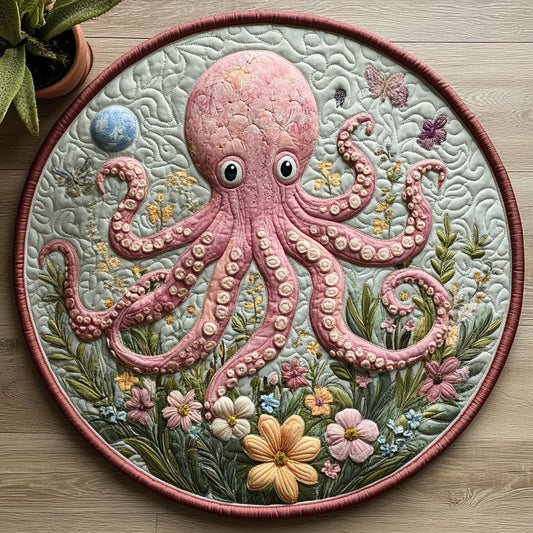 Octopus CW1906039CL Quilted Round Mat