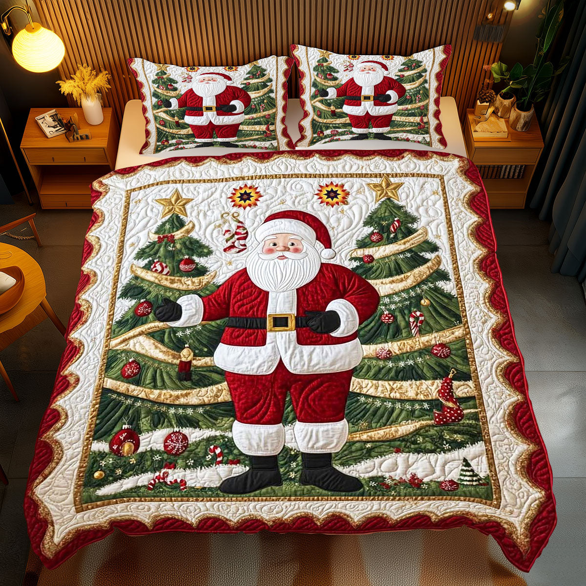 Happy Santa Christmas WP1312032CL Duvet Cover Set