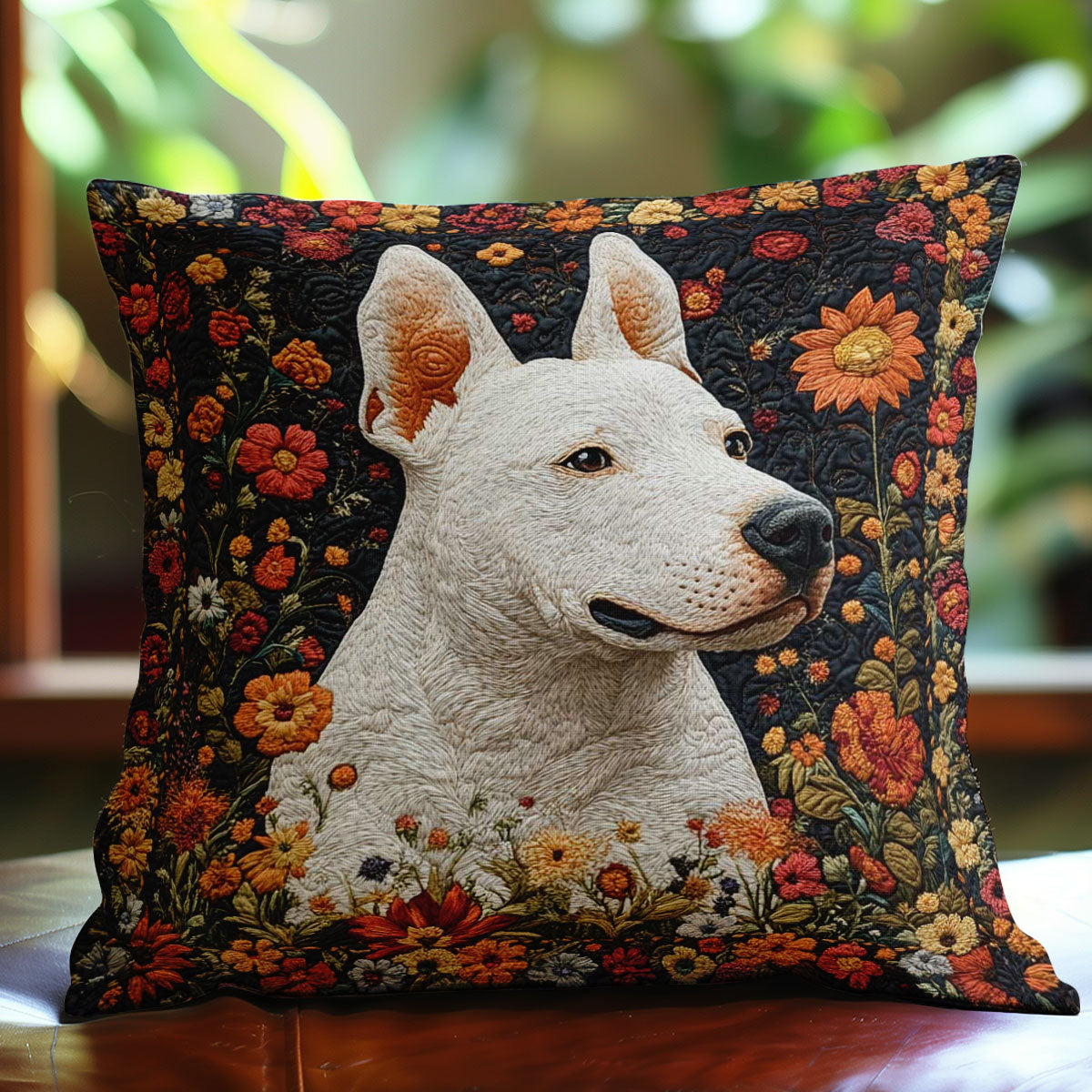 Rustic Bull Terrier WN0802124CL Quilt Pillow Case