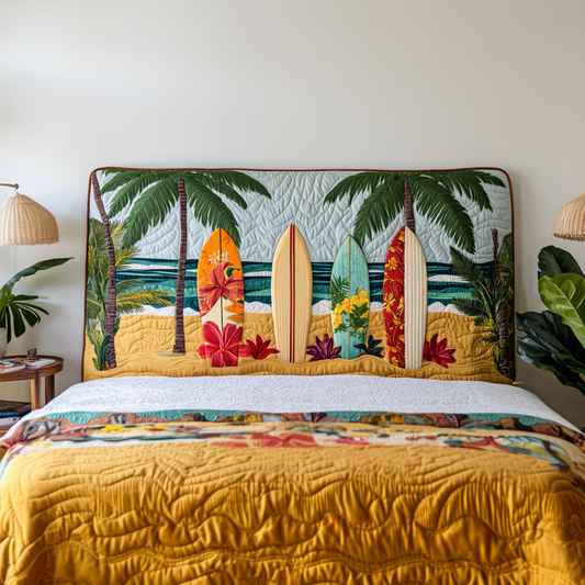 Surfing Lovers XR2212001CL Quilted Headboard Slipcover