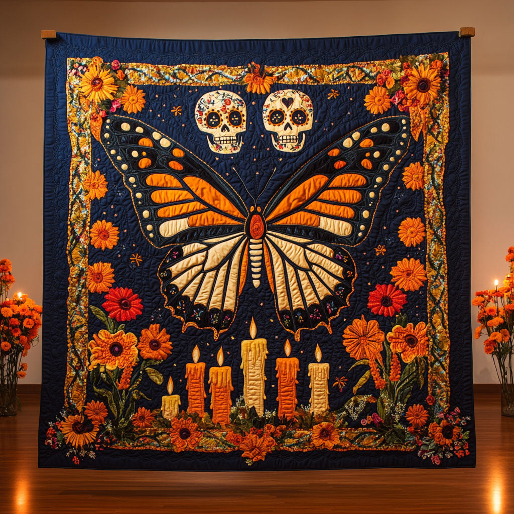 Monarch Calavera Glow CW0910046CL Quilt