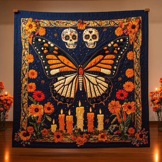 Monarch Calavera Glow CW0910046CL Quilt