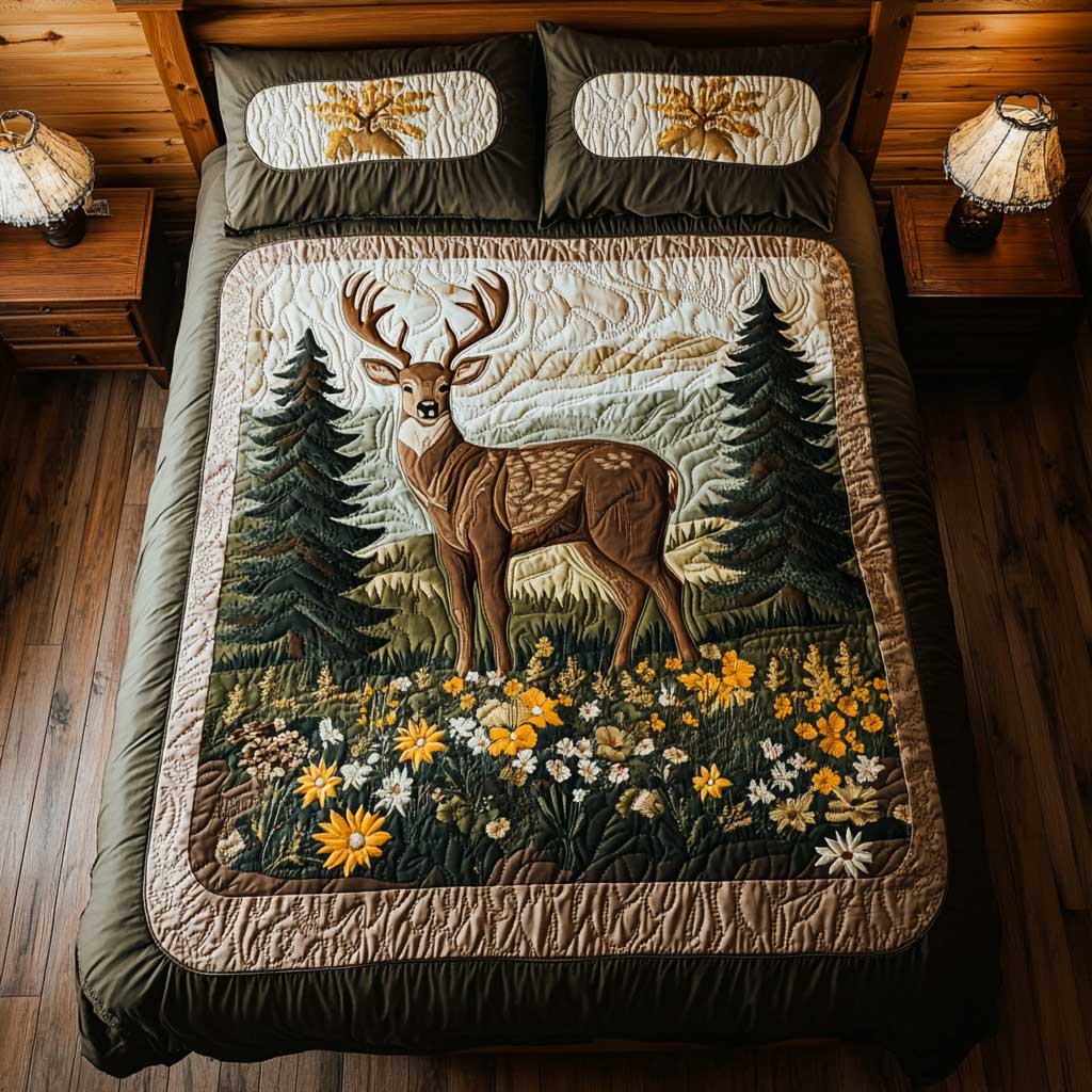 Deer Forest Symbol WP0201016CL Duvet Cover Set