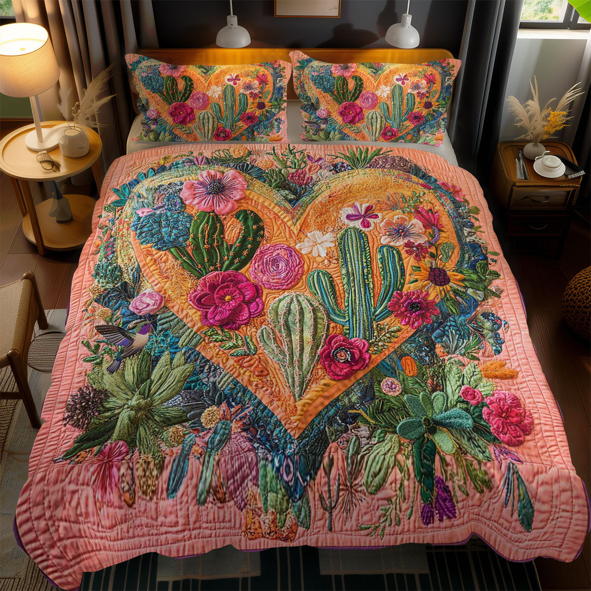 Cactus Love Heart WN2111008CL Duvet Cover Set