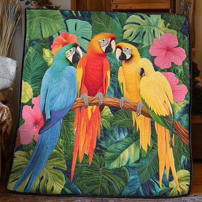 Tropical Parrot Gathering WX1306050CL Quilt