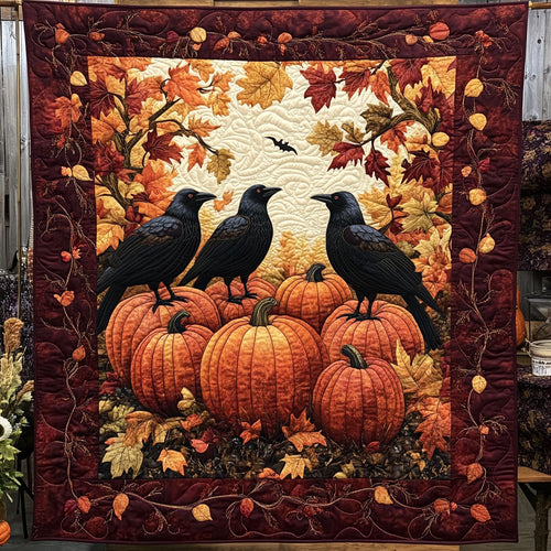 Autumn Pumpkin Raven CW2008023CL Quilt