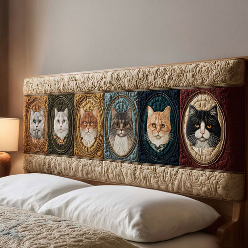 Classic Felines CP2212011CL Quilted Headboard Slipcover