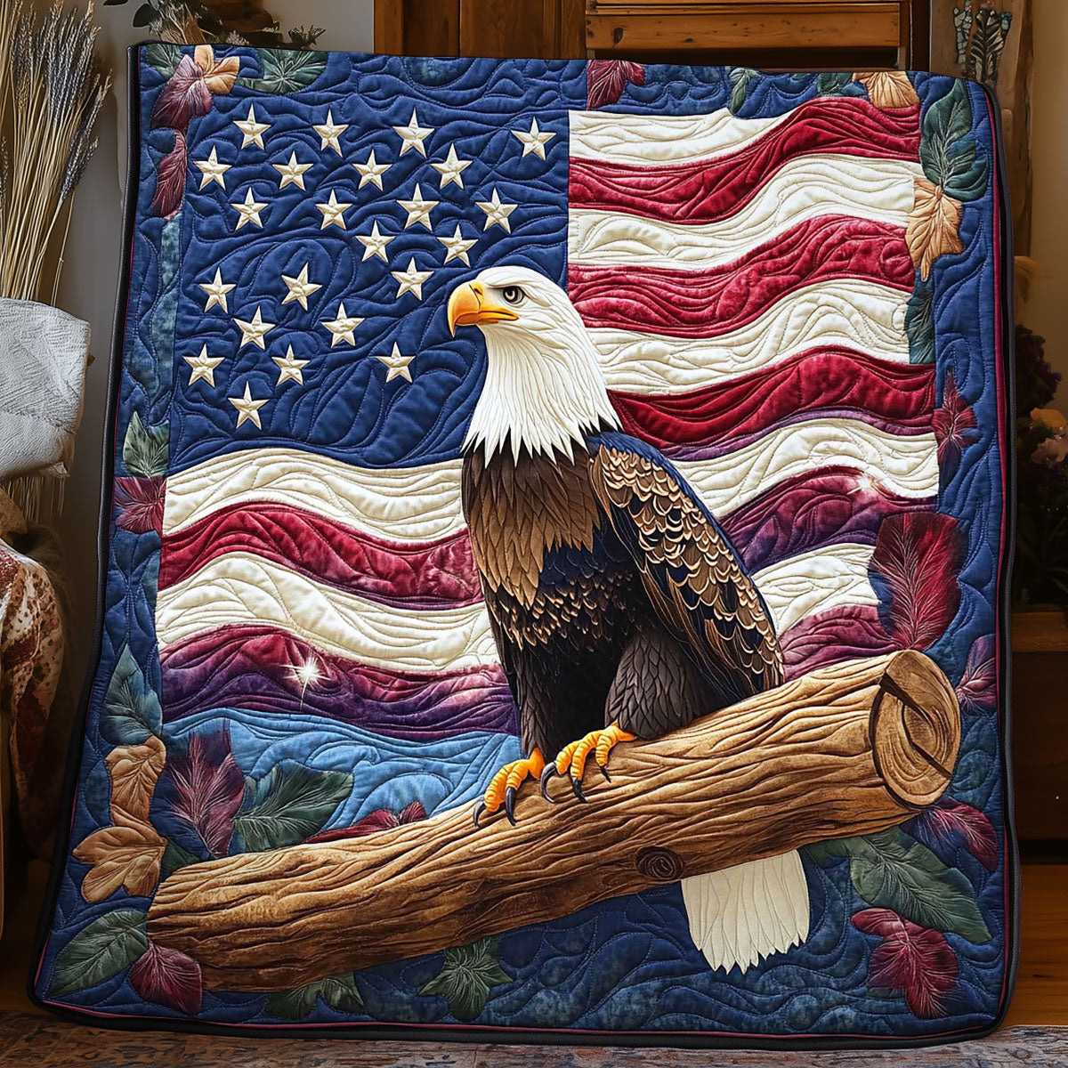 Patriotic Eagle WJ0906008CL Quilt